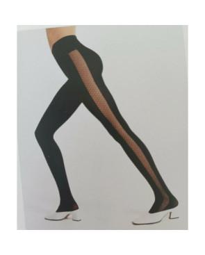 collant Chantal Thomass opaque bande résille