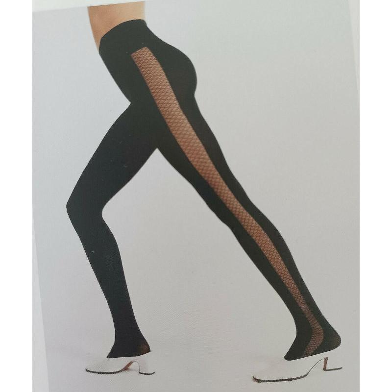 collant Chantal Thomass opaque bande résille