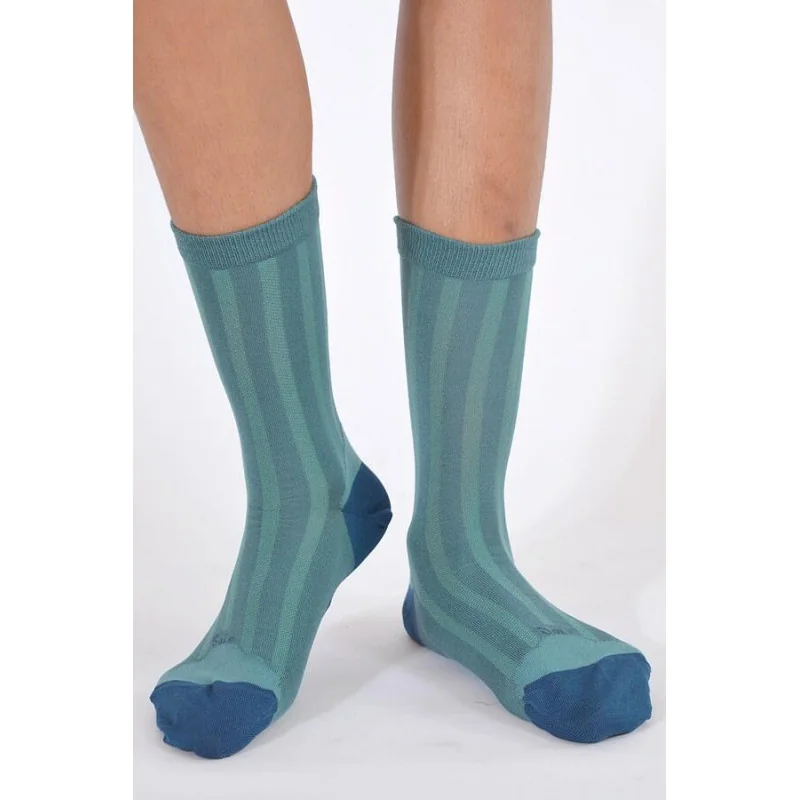 chaussettes-en-soie-Berthe-aux-grands-pieds-bleu-vert-BAMCS2