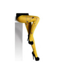 Collant Berthe aux Grands Pieds Ocre Fleuri