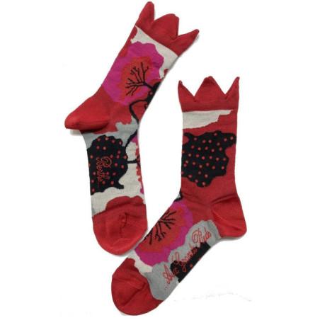 Chaussettes Arbres et fruits rouges Berthe aux grands Pieds
