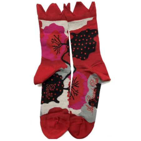 Chaussettes Arbres et fruits rouges Berthe aux grands Pieds