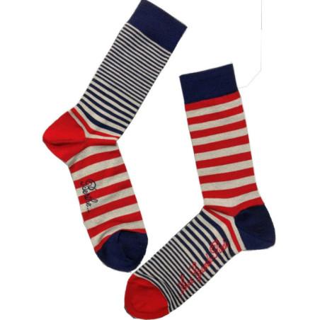 Chaussettes Rayures asymétriques Berthe aux grands Pieds