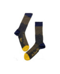Chaussettes Homme Vagues Stylisée Chic marine