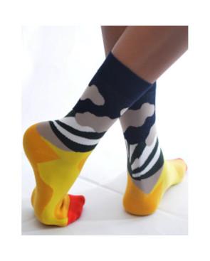 Chaussettes Rayons de soleil abstraits noirs