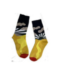 Chaussettes Rayons de soleil abstraits noirs Chaussettes Rayons de soleil abstraits noirs