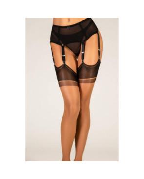  Bas nylon Capri 15 Cervin bicolore noir peau bronzé