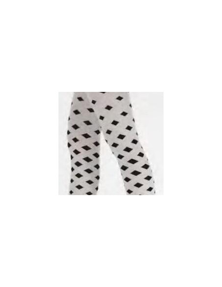 Collant enfant opaque losange blanc