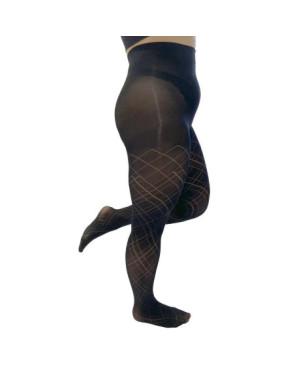 Collant Pamela Mann effet Diamant ajouré opaque noir