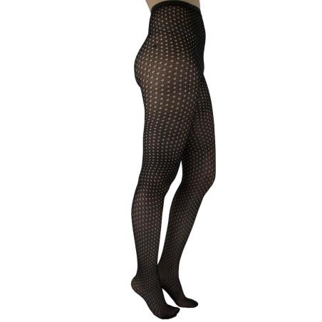 Collant Pamela Mann Polka Dots opaque à pois ajouré