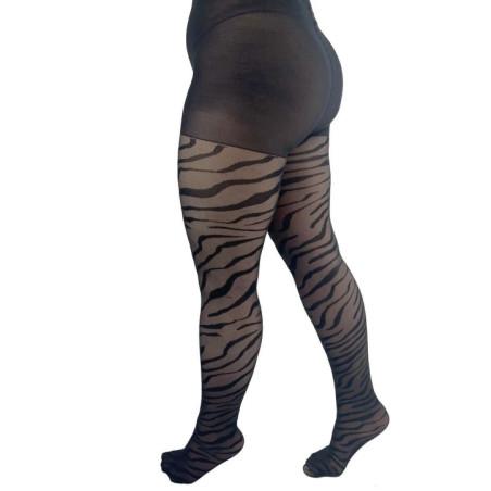 Collant Pamela Mann Zébre Curvy grande taille