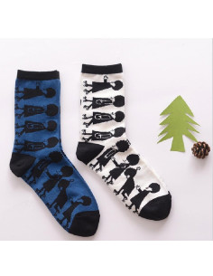 Chaussettes Les petits Caprices Bonhomme à patins Rigolos