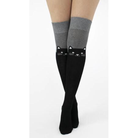 Jambiére Coton Pamela Mann Chat Noir avant