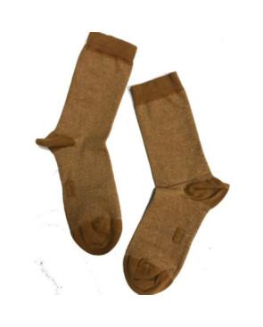  Chaussettes Achile Coton Lurex ocre bronze