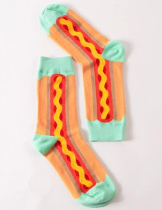 chaussettes unsex Hot Dog