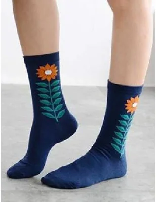 chaussettes tulipe abstraite art socks