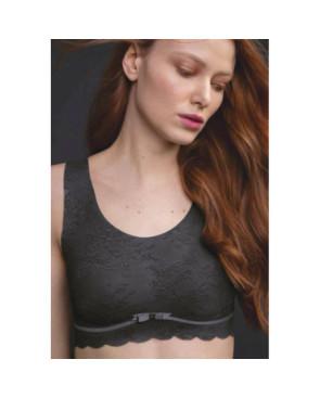  Soutien gorge Sans armature Bralette Coque souple face gris