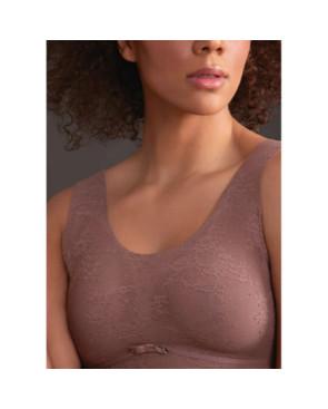  Soutien gorge Sans armature Bralette Coque souple anita bois de rose avant