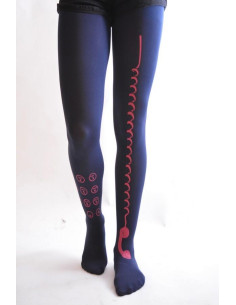 Collant Imprimé téléphone rose