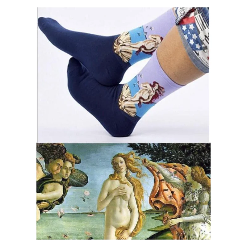 Chaussettes Lpc  Venus de Botticelli art socks