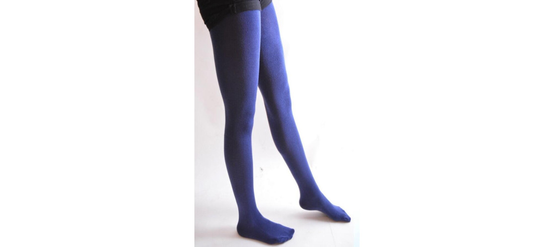 Collant Le bourget Modachaud bleu profil