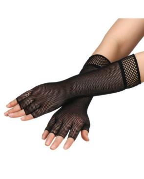 Mitaines-Resille-noire-fines-Longues-croisées