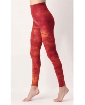  Collant Opaque Sans Pieds Oroblu Tye and Dye rouge orange