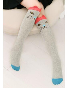 Chaussettes Chaton Gris rigolo