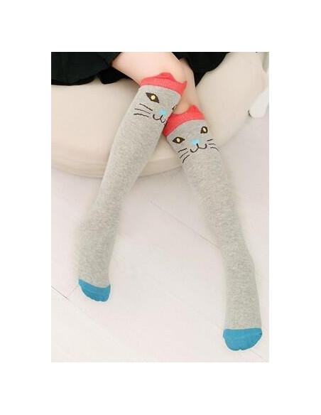 Chaussettes Chaton Gris rigolo