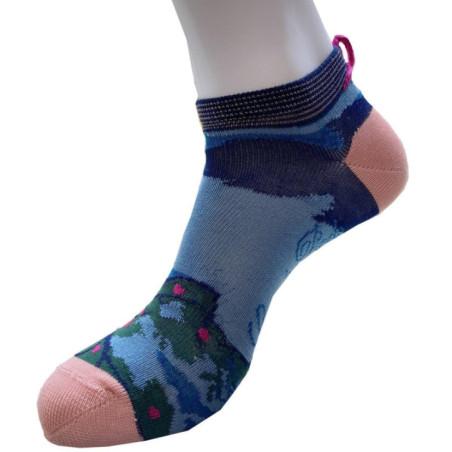 Socquette fil d'ecosse Berthe aux grands Pieds Arbres et reflefrs chic