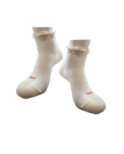 Socquettes  soie ivoire cotes et Frou Frou Berthe aux grands Pieds