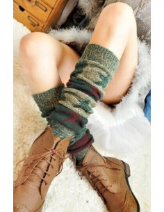 Guetres de stars asymétriques verte