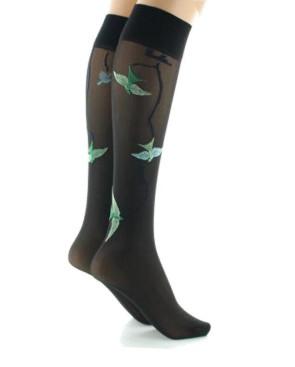 Mi bas Vol d' Oiseaux Berthe aux grands Pieds noir vert