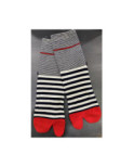 Chaussettes Japonaises Rayures Mariniere BErthe aux grands Pieds