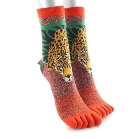 Chaussettes 5 doigts Jungle Leopard Berthe aux grands Pieds