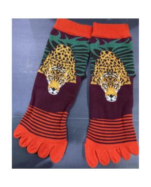  Chaussettes 5 doigts Jungle Léopard Berthe aux grands Pieds à plat