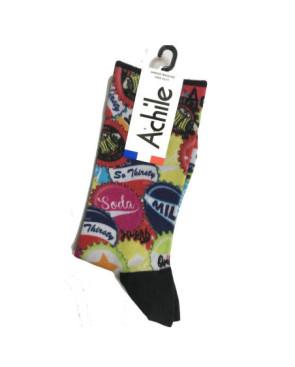 Chaussettes Achile  Capsules de sodas jus et lait