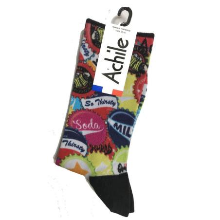 Chaussettes Achile  Capsules de sodas jus et lait