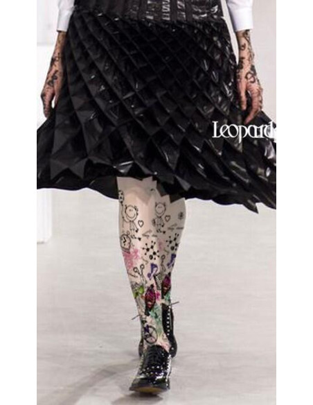 Collant Imprimé art rigolo