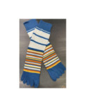 Chaussettes 5 doigts multi rayures bleu
