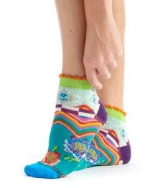 socquette-dub-et-drino-drin609-aesthetic-turquoise-fleuri