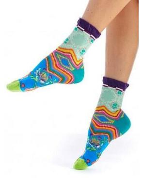 chaussette-dub-et-drino-drin610-aesthetic-turquoise-fleuri