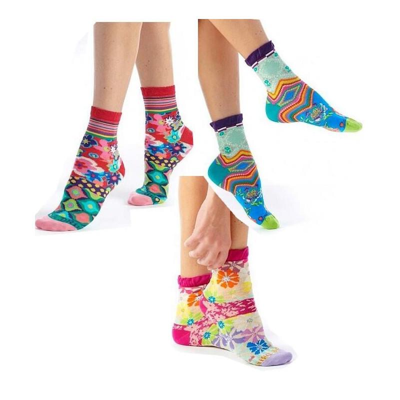 Coffret de Chaussettes Dub et drino PAtchwork fleuris