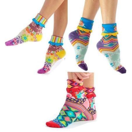 ASSORTIMENT-DE-chaussette-revers-dub-et-drino-drin611-aesthetic-turquoise-fleuri