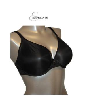  Empreinte Soutien gorge invisible noir plongeant