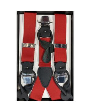 bretelles-massiliano-Sergio-boutons-et-crochets-marne-élégant-rouge