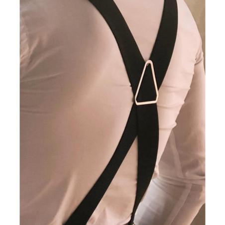 Bretelles 4 pinces Homme Marine Chic