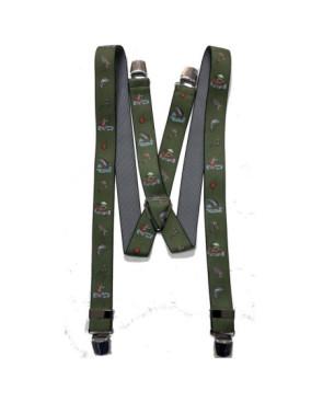 Bretelles Homme 4 pinces fantaisie Peche