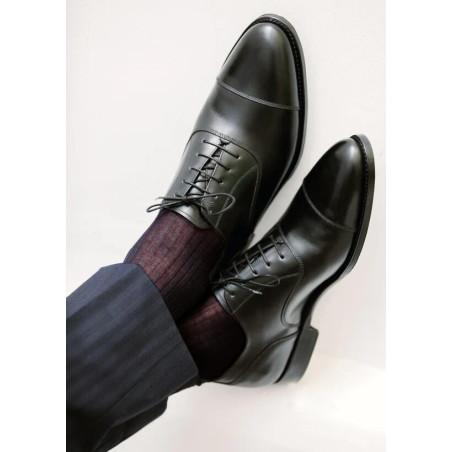 Chaussettes-pur-fil-san-gaicomo-marine-violet