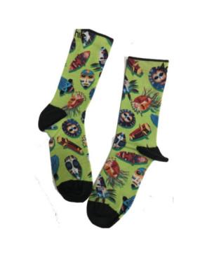 Chaussettes-vertes-Achile-art-Tribal